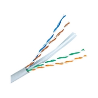 Сетевой кабель медный  Electraline витая пара UTP cat 6e  с полиэтиленовым разделителем бухта 305 метров,  цвет серый